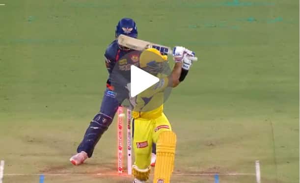 [Watch] Animated Krunal Pandya Shatters Rahane's Stumps To Put CSK In Trouble